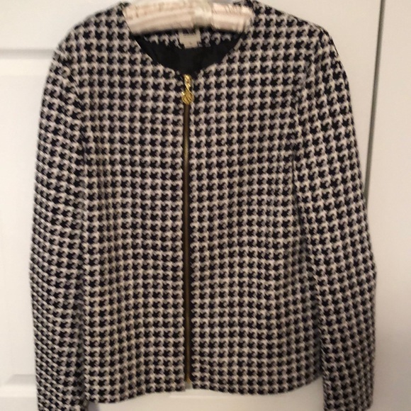 Ann Klein Black/White Zipper dress jacket - Picture 1 of 5